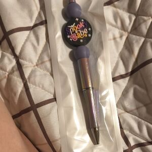 Spooky Babe Iridescent Pen with Purple Accents